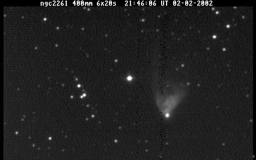 Il primo oggetto presentato non è una nebulosa planetaria, bensì una nebulosa a riflessione e ad emissione NGC 2261 (MONOCEROS) Nebulosa Variabile di Hubble, che per primo ne riconobbe la variabilità