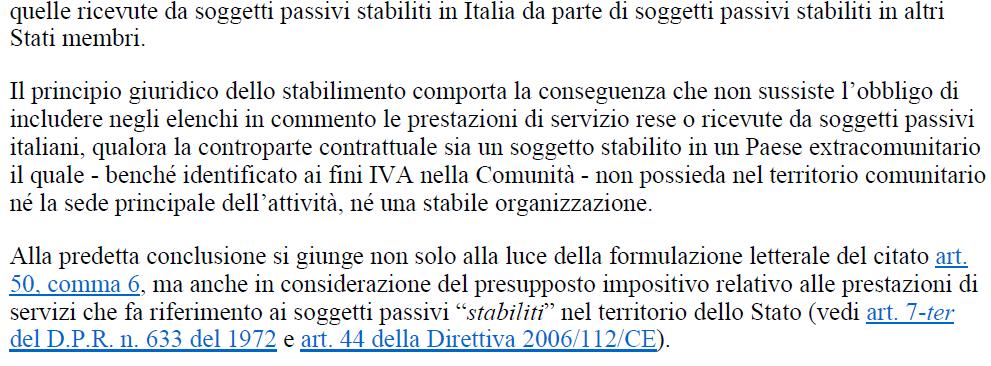 1) Utilizzo del rappresentante fiscale per