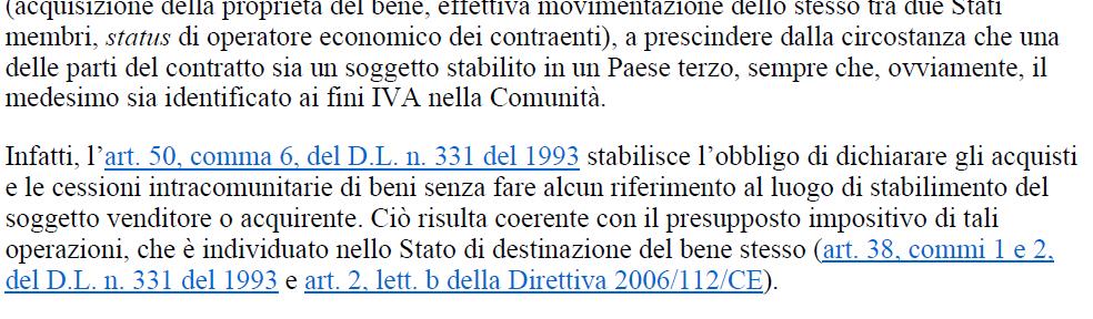 Soggettività passiva 52 Circolare n. 36/E del 21.06.2010, parte prima, n.