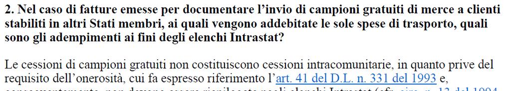 Trasporti di beni 74 Circolare n. 43/E del 06.08.