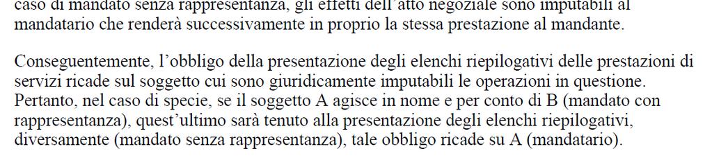 Riaddebitidi di spese e mandato senza rappresentanza Circolare n. 43/E del 06.08.