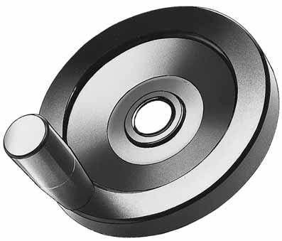 VPRX Volantino pieno Solid disc handwheel Volant plein Mozzo in acciaio inox affiorante superiormente. Stainless steel hub. Moyeu en acier inoxydable traversant. cod.