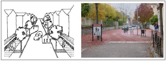 Capitolo 1: Interventi di Traffic Calming longitudinalmente lo spazio stradale in sotto-spazi otticamente delimitati per indurre i conducenti degli autoveicoli a ridurre la velocità e concentrare l