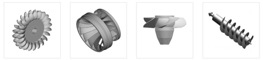 Cosa facciamo Progettazione meccanica di turbine idroelettriche. Pelton Francis, Kaplan e Coclee.