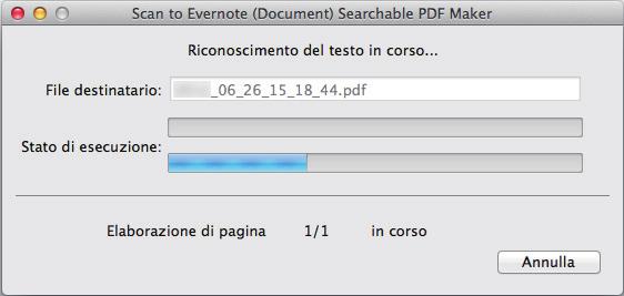 Salvataggio dei documenti in Evernote (file PDF) SUGGERIMENTO Se si seleziona [JPEG (*.