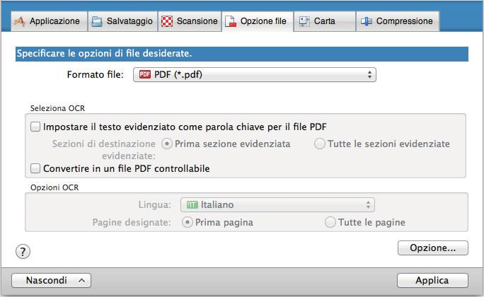 Impostazione delle parole chiave in file PDF Impostazione delle parole chiave in file PDF Se il documento è in bianco e nero, le stringhe di caratteri (per esempio intestazione della pagina e il