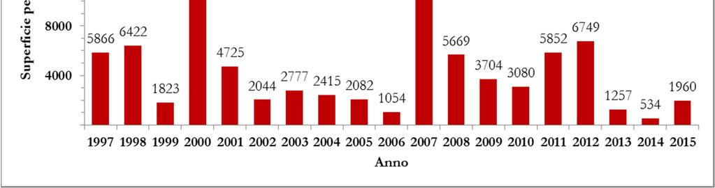 Statistiche Incendi nei P.N.