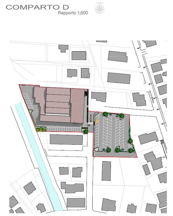 Figura 3a Progetto planivolumetrico del comparto D. pag.