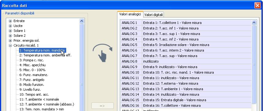 Raccolta dati CAN Apparecchi X2 Versioni minime: C.M.I. 1.25 Winsol 2.06 Per la registrazione di dati CAN degli apparecchi X2 si possono definire fino a 64 valori analogici e 64 valori digitali.
