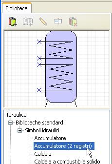 Funzione disegno Funzione disegno nell'area "Idraulica" Un disegno dell'idraulica si crea nell'area "Idraulica", visualizzata sotto il nome del file.