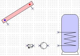 Funzione disegno Esempio di un disegno di idraulica semplice Di seguito si descrivono come esempio i singoli passaggi da