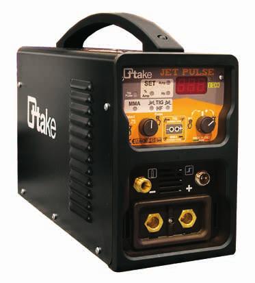 Saldatrici Welding machines JET PULSE Saldatrice con tecnologia ad inverter, per saldatura TIG DC, con innesco ad alta frequenza (HF) e funzione arco pulsato.