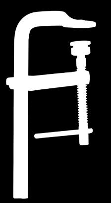 All-steel heavy duty screw clamp with 3 pieces tempered spindle.