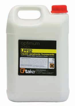 Spray Linea OPTIMUM OPTIMUM Line Spray LIQUIDO PENETRANTE FLUORESCENTE FLUORESCENT PENETRATING LIQUID Per la ricerca di difetti, imperfezioni e