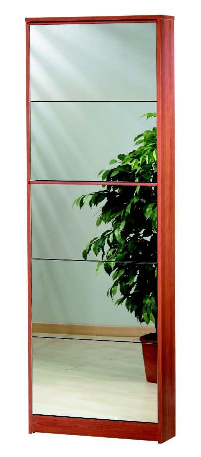 Art. 183SP h 114 - l/w 62 - p/d 18 cm Apertura sincronizzata 3 ante Synchronized opening 3 doors Capacità 7 paia STRUTTURE Structures ANTINE Doors Specchio / Mirror Art.