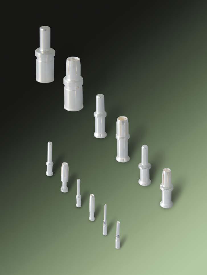 Crimp contacts for inserts and modules