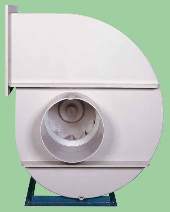 Ventilatori centrifughi PRA direttamente accoppiati realizzati in PVC - PP e acciaio inox