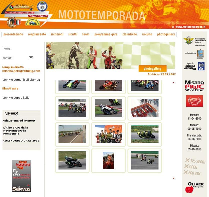 VISIBILITA WEB News ed informazioni sulle gare Fotogallery e videogallery di ogni gara Live timing per seguire l