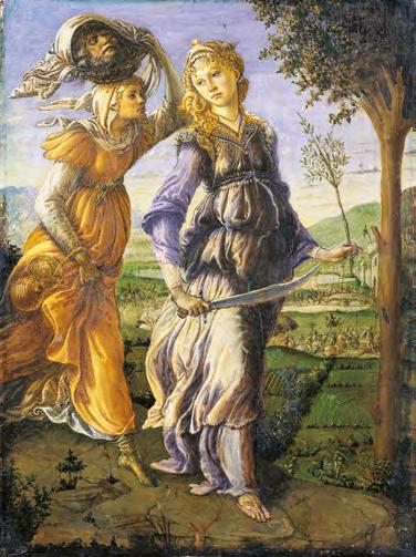Nel paesaggio luminoso e rasserenato de Il ritorno di Giuditta a Betulia, l eroina ebraica incede leggera insieme alla sua ancella come sfiorando il terreno, con le vesti increspate dal vento.