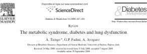 Riduzione della funzione respiratoria residua e aumento dei markers infiammatori per livelli crescenti di HBA1C Patogenesi DISFUNZIONE ENDOTELIALE Aumento dell Apoptosi ipossia- dipendente DEFICIT DI