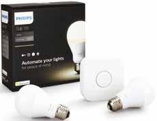 affidabile e a prova di futuro Collega fino a 50 luci Philips Hue Compatibile con la tecnologia Apple HomeKit Accendi, spegni o regola l'intensità delle tue luci Avvita la lampadina e