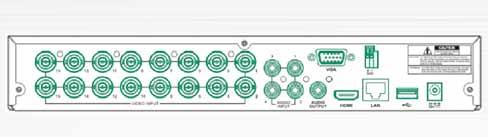 DVR SERIE SunBe 5in1 4MPixel SUNELL VIDEO SURVEILLANCE PRODUCTS DVR 5 in 1-16 ingressi SNDVR16TT DVR Categoria DVR 5 in 1 AHD/TVI/CVI/Analogico/IP stema operativo Linux Embedded Compressione H264