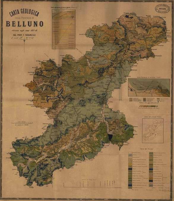 Carta geologica della provincia di Belluno