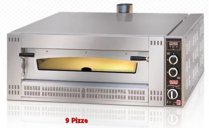 pizze: 6 pizze G9 Camere: 1 Dimensioni esterne:1310 x 1350 x 500 mm Dimensioni interne: 920 x 1000 x