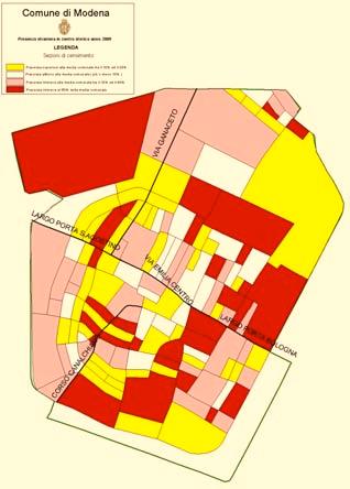 Insediamento e mobilità della popolazione immigrata nel comune di Modena: focus sul centro urbano