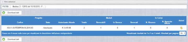 2.7 ACCETTAZIONE RICHIESTA DI RINUNCIA L Autorità di Gestione è l unica autorità ad avere la facoltà di accettare la richiesta di rinuncia e revocare i moduli richiesti.