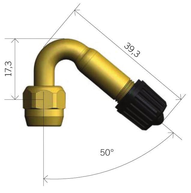 angoli di piega 90 50 e 45 03BRG4PR50 prolunga in ottone