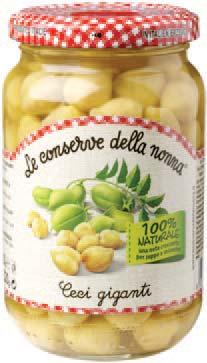 PP1 Ceci lessati 360g Cooked chickpeas Ceci lessati e conservati al naturale, gustosi e croccanti. Ideali per zuppe, minestre e insalate. Boiled chickpeas and preserved natural, tasty and crispy.