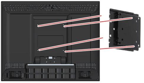 l'orario impostato. Rimozione del supporto del monitor 1.