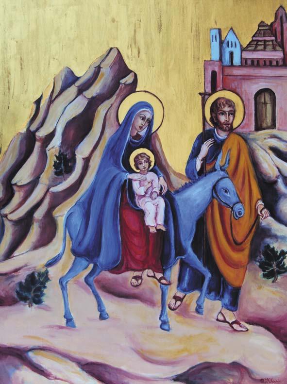 SECONDA STAZIONE Maria fugge in Egitto con Gesù e Giuseppe Gesù, perseguitato da Erode 1. INVITO ALLA LODE G. Ti lodiamo, santa Maria. T. Madre fedele presso la croce del Figlio. 2.