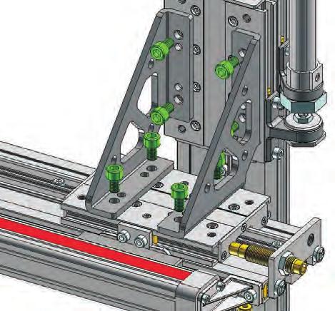 LZ LZK-013-03 (65 g) Kit per il fissaggio rotaia-rotaia Mounting kit rail to rail LZK-016 (20 g) Terminale per cilindro M6 (1 pezzo) End block for cylinder rod (1 piece) FGD/FPD Fine corsa End stroke