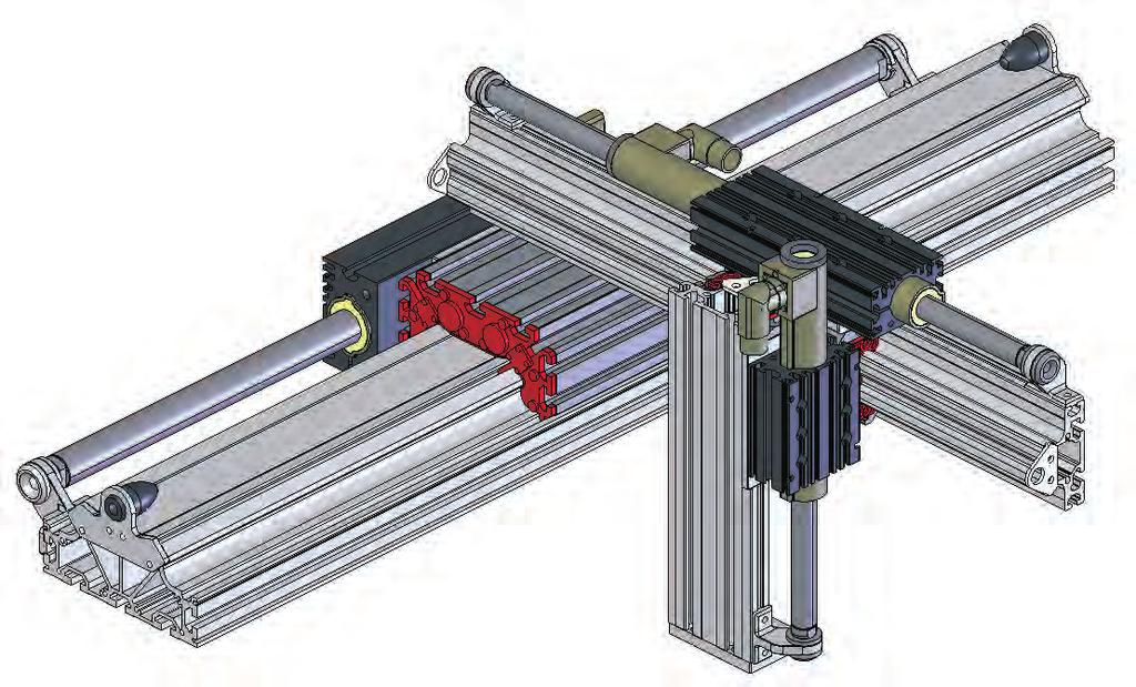 Y Z Esempio di applicazione Manipolatore X-Y-Z, azionato da motori lineari.