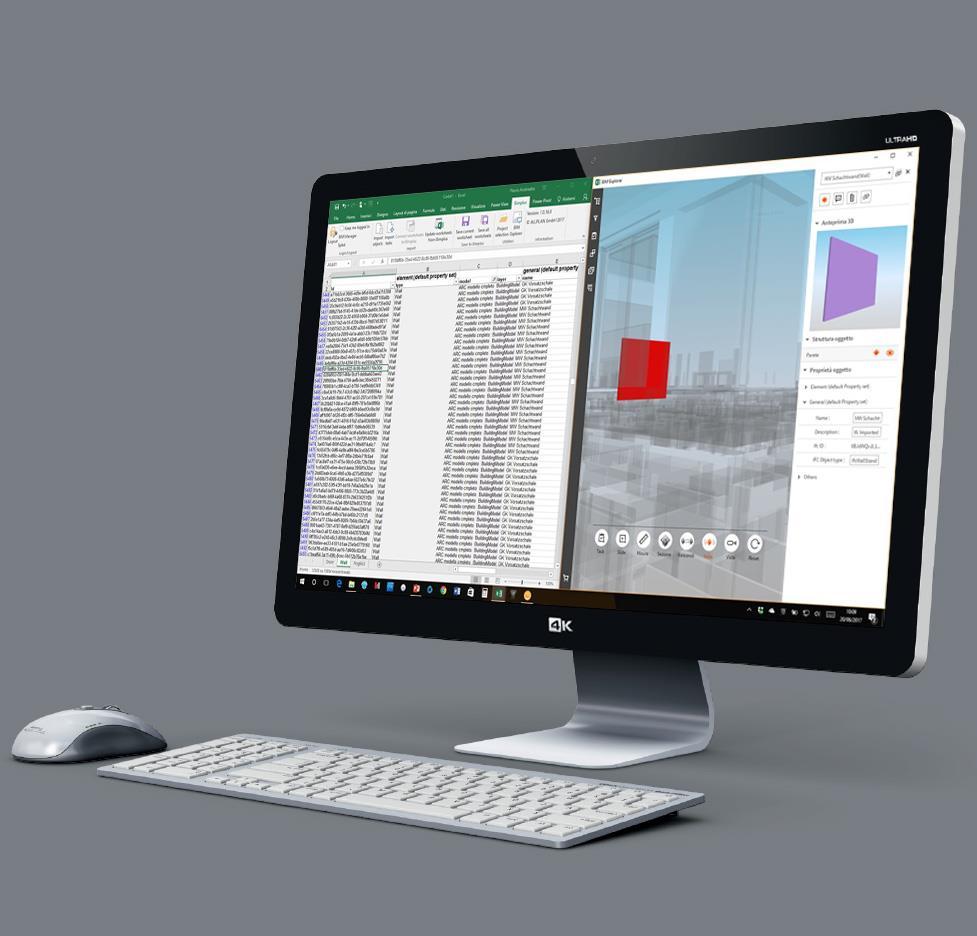 2 FORUM INTERNAZIONALE OICE SUL BIM \ NON SOLO GRAFICA Integrazione con Excel per la visualizzazione e modifica delle informazioni dei