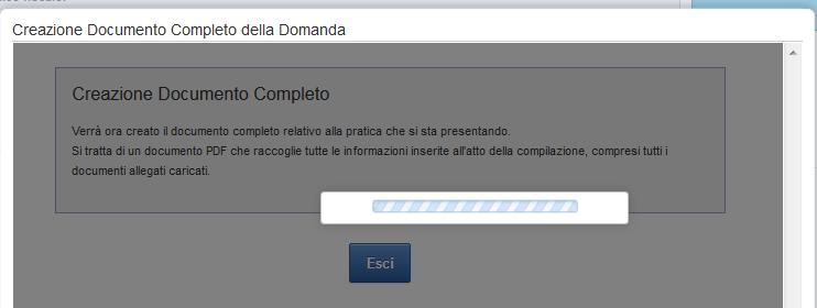 file pdf, contenente al suo interno tutti gli allegati precedentemente caricati.