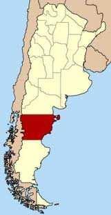 Figura 2.4: La provincia del Chubut, nella parte meridionale dell Argentina, Patagonia. Figura 2.