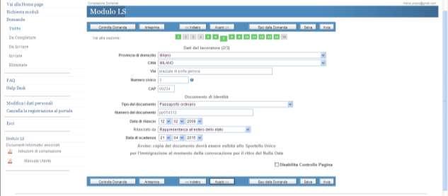 Città Via Numer civic CAP Tip del dcument Numer del dcument Data rilasci Rilasciat da (autrità rilasciante) Data scadenza Recapiti lavratre per eventuali cmunicazini: indicare i dati riguardanti l