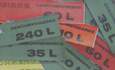Strategie e azioni: Germania Costi e colori delle diverse tipologie di bandelle utilizzate a Brackenheim e Weinsberg Tipologia contenitore Marchio annuale per svuot. ogni due sett.
