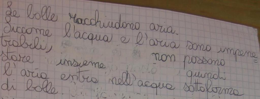 E interessante notare che la natura delle bolle ha rappresentato uno