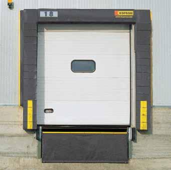 nostra indicazione. This dock shelter, like the previous one, is suitable for sheltering loading doors of warehouses where low temperatures must be kept.