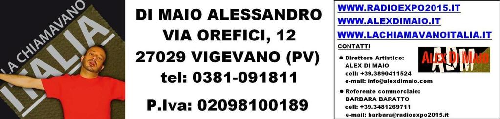 LA CHIAMAVANO ITALIA DI E CON ALEX DI MAIO "La chiamavano Italia" è uno spettacolo teatro-musicale che attraverso un monologo teatrale colto ed ironico, alternato alle più amate canzoni italiane ed