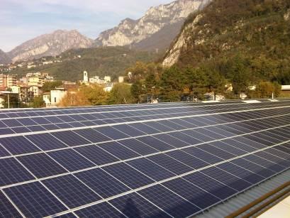 Impianto industriale 718 Kwatt a tetto realizzato