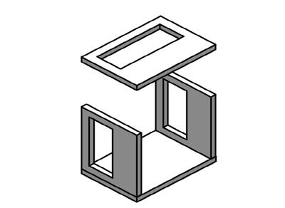 16 17 D C D1 C1 D4 D2 C2 D3 Con la colla per legno assembla i pezzi D1-D4 in modo da formare una cornice come raffigurato.