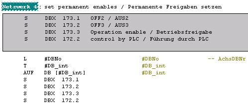 2 Comando dell'applicazione 2.3 Tabelle delle variabili 2.