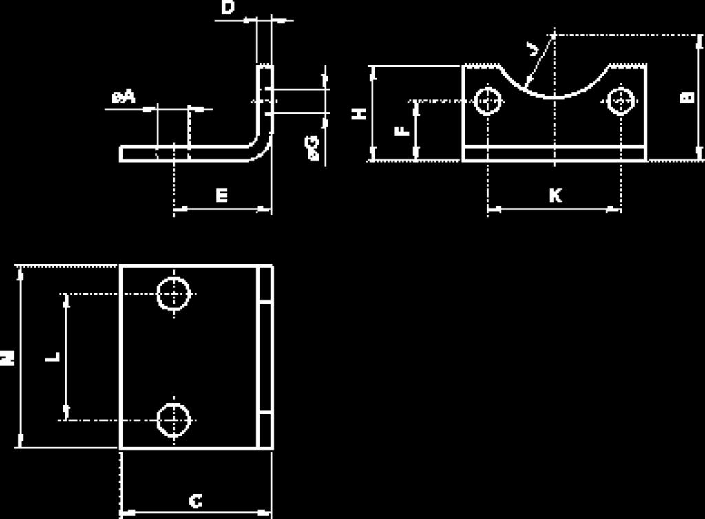 fissaggi per cilindri ISO 6431 VDMA fixing elements for cylinders ISO 6431 VDMA PIEDINO sigla* part number*