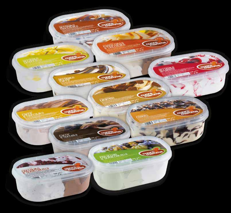 500 g VARIEGATO AMARENA Vaschetta gr. 500 - Cod. Art. 6GVC307 Cod. EAN 8032595161097 AFFOGATO CIOCCOLATO Vaschetta gr. 500 - Cod. Art. 6GVC320 Cod. EAN 8032595161103 AFFOGATO LIMONCELLO Vaschetta gr.