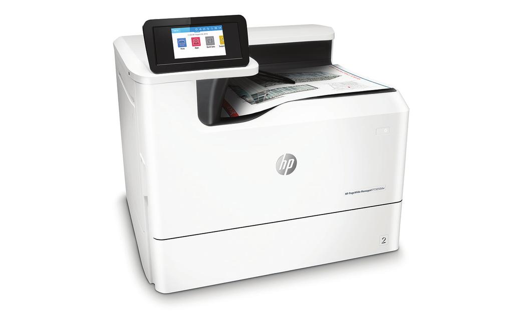 Scheda dati Stampante HP PageWide Managed P75050dw Una nuova era di stampe a colori a costi contenuti, produttività elevata e massima sicurezza Le stampanti e i dispositivi multifunzione HP Managed